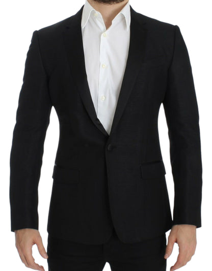 Blazer ajusté Martini en laine noire Dolce & Gabbana