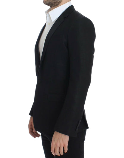 Blazer ajusté Martini en laine noire Dolce & Gabbana