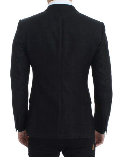 Blazer ajusté Martini en laine noire Dolce & Gabbana