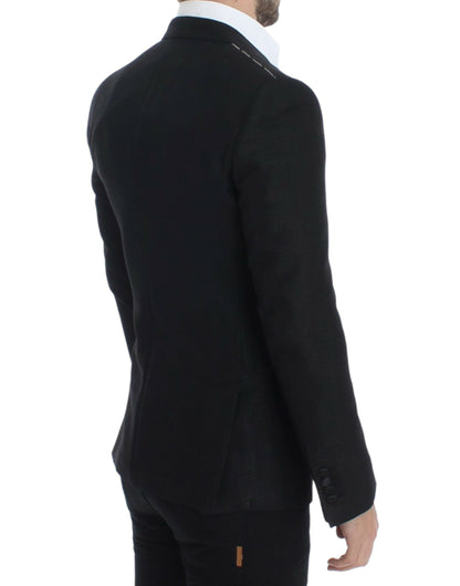 Blazer ajusté Martini en laine noire Dolce & Gabbana