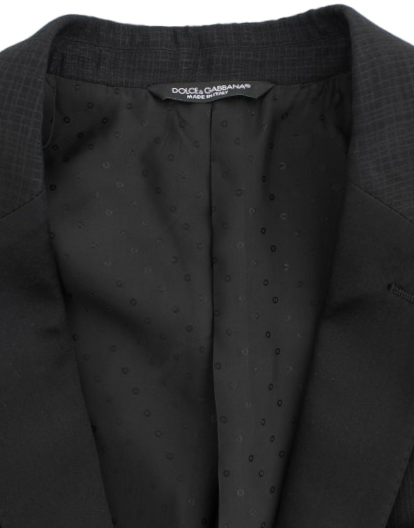 Blazer ajusté Martini en laine noire Dolce & Gabbana