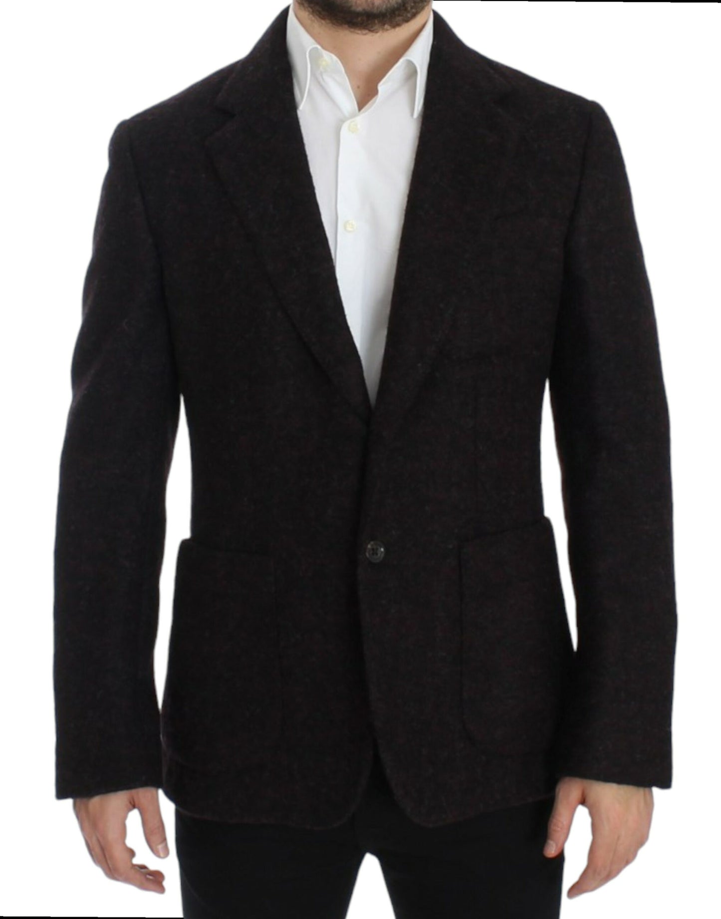 Blazer à deux boutons Dolce & Gabbana en alpaga bordeaux