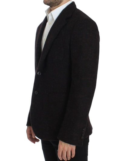 Blazer à deux boutons Dolce & Gabbana en alpaga bordeaux