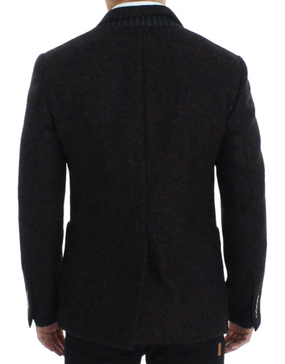 Blazer à deux boutons Dolce & Gabbana en alpaga bordeaux