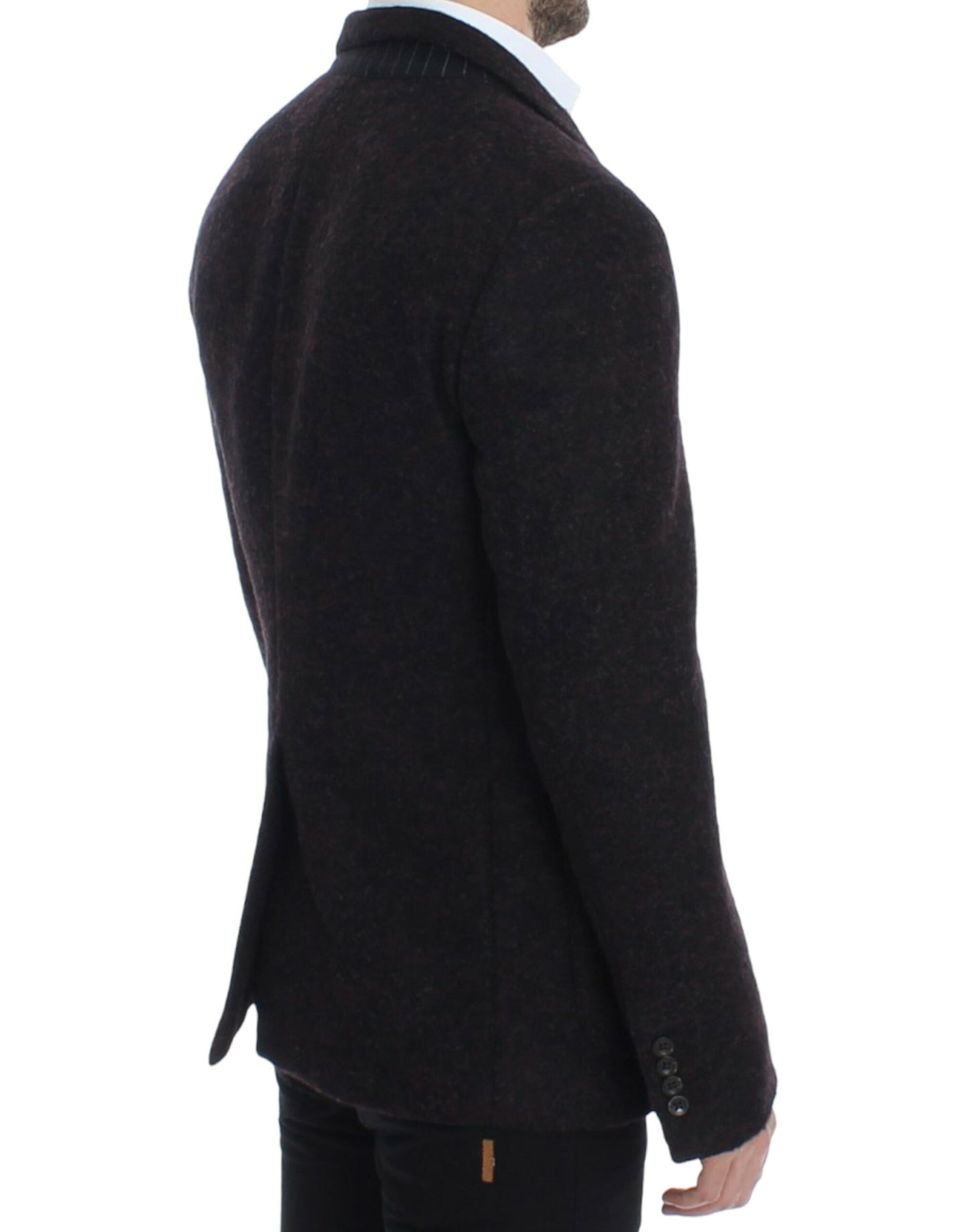 Blazer à deux boutons Dolce & Gabbana en alpaga bordeaux