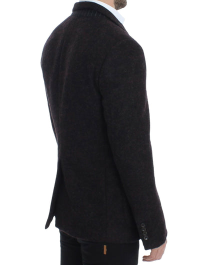 Blazer à deux boutons Dolce & Gabbana en alpaga bordeaux