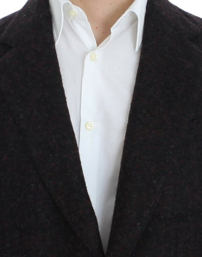 Blazer à deux boutons Dolce & Gabbana en alpaga bordeaux