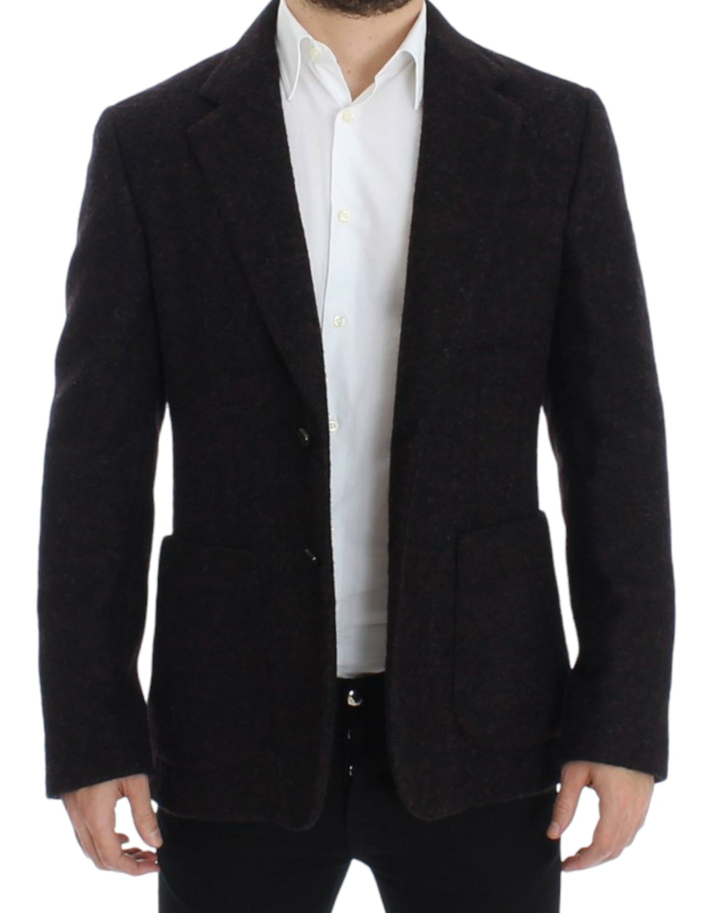 Blazer à deux boutons Dolce & Gabbana en alpaga bordeaux