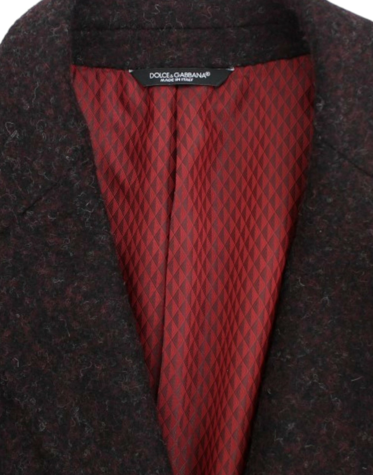 Blazer à deux boutons Dolce & Gabbana en alpaga bordeaux