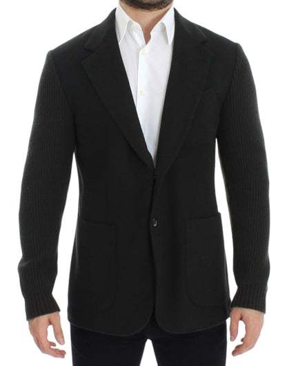 Blazer deux boutons Dolce & Gabbana en cachemire vert