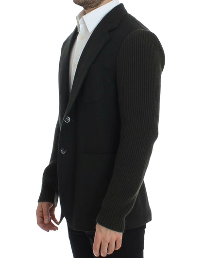 Blazer deux boutons Dolce & Gabbana en cachemire vert