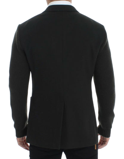 Blazer deux boutons Dolce & Gabbana en cachemire vert