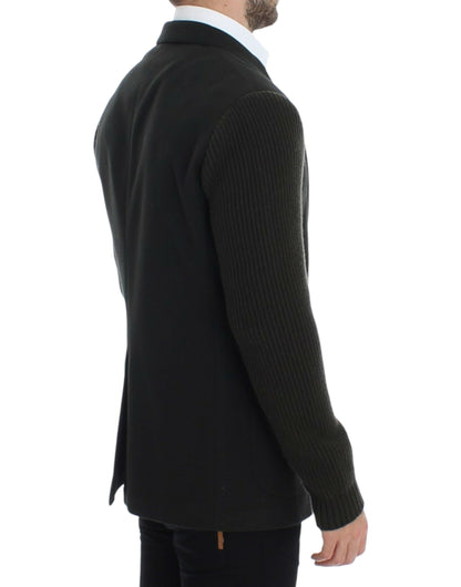 Blazer deux boutons Dolce & Gabbana en cachemire vert
