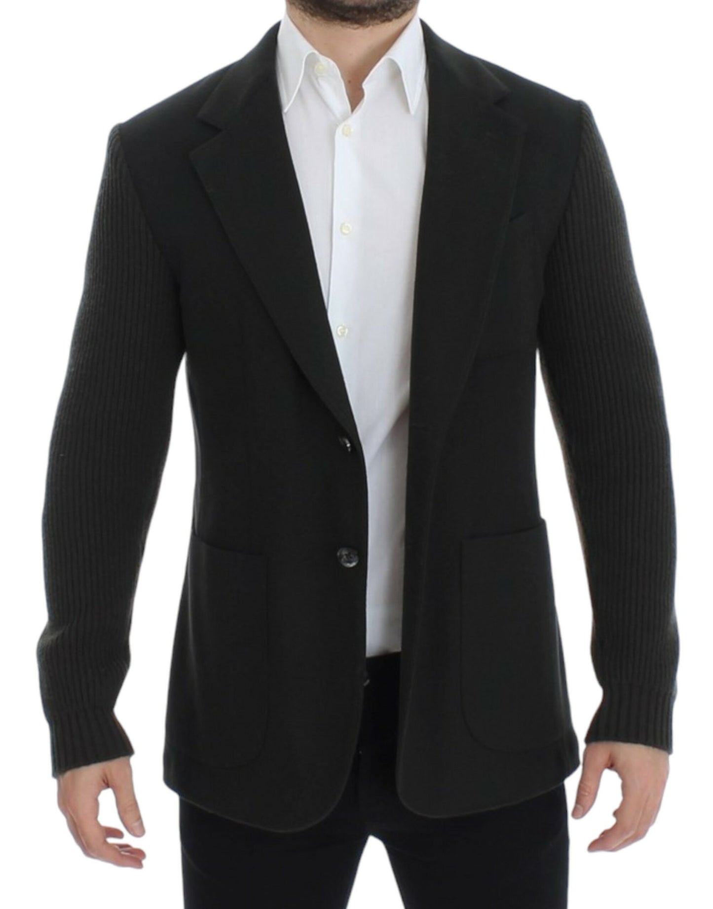 Blazer deux boutons Dolce & Gabbana en cachemire vert