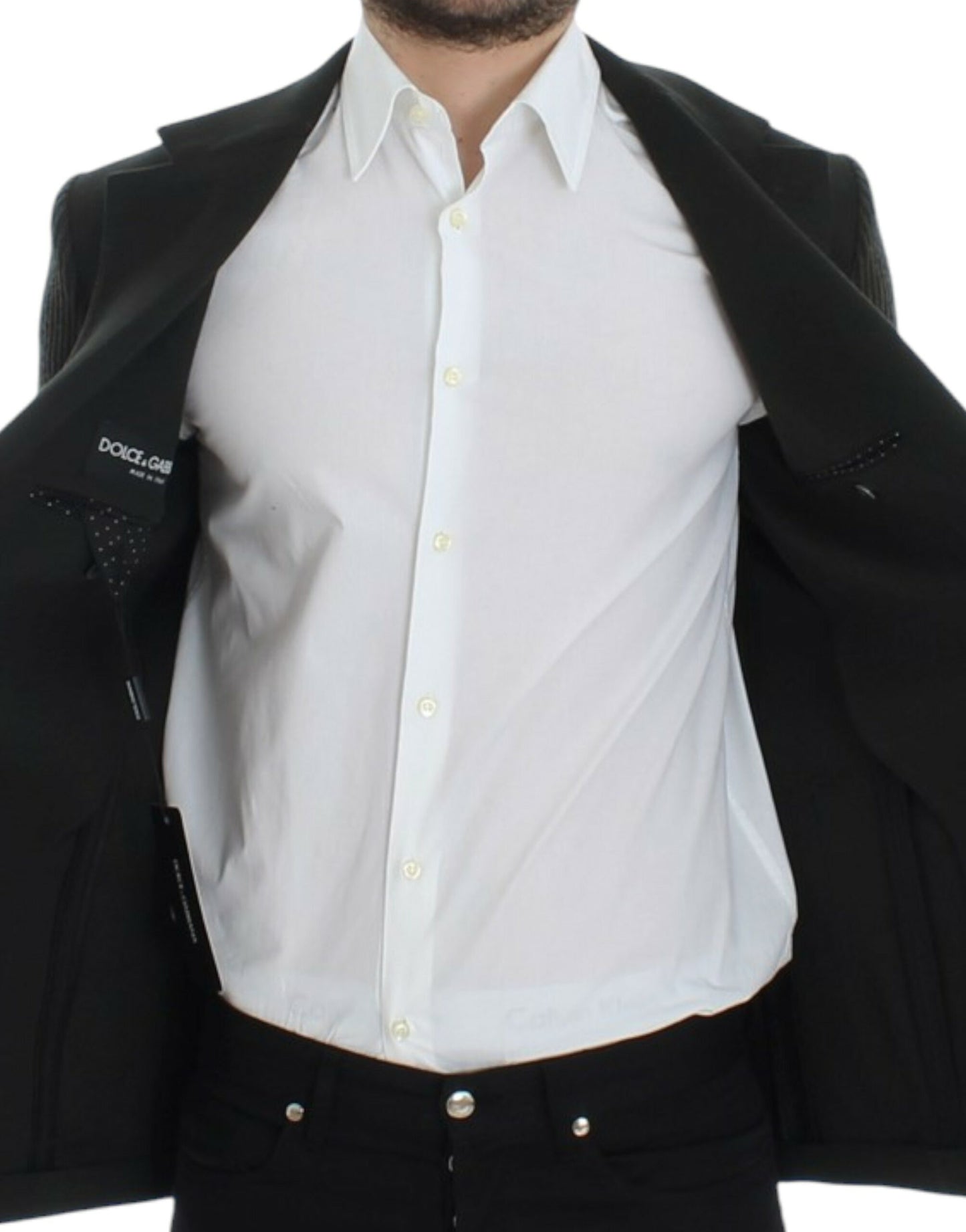 Blazer deux boutons Dolce & Gabbana en cachemire vert