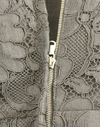 Robe Dolce & Gabbana en dentelle florale noire motif Sicily (défilé)