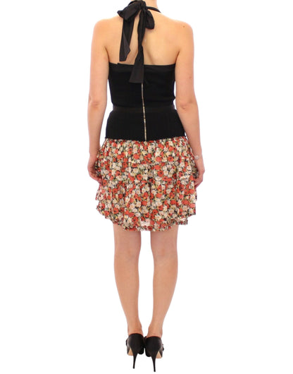 Robe à fines bretelles Dolce & Gabbana multicolore à motif floral et coupe bulle