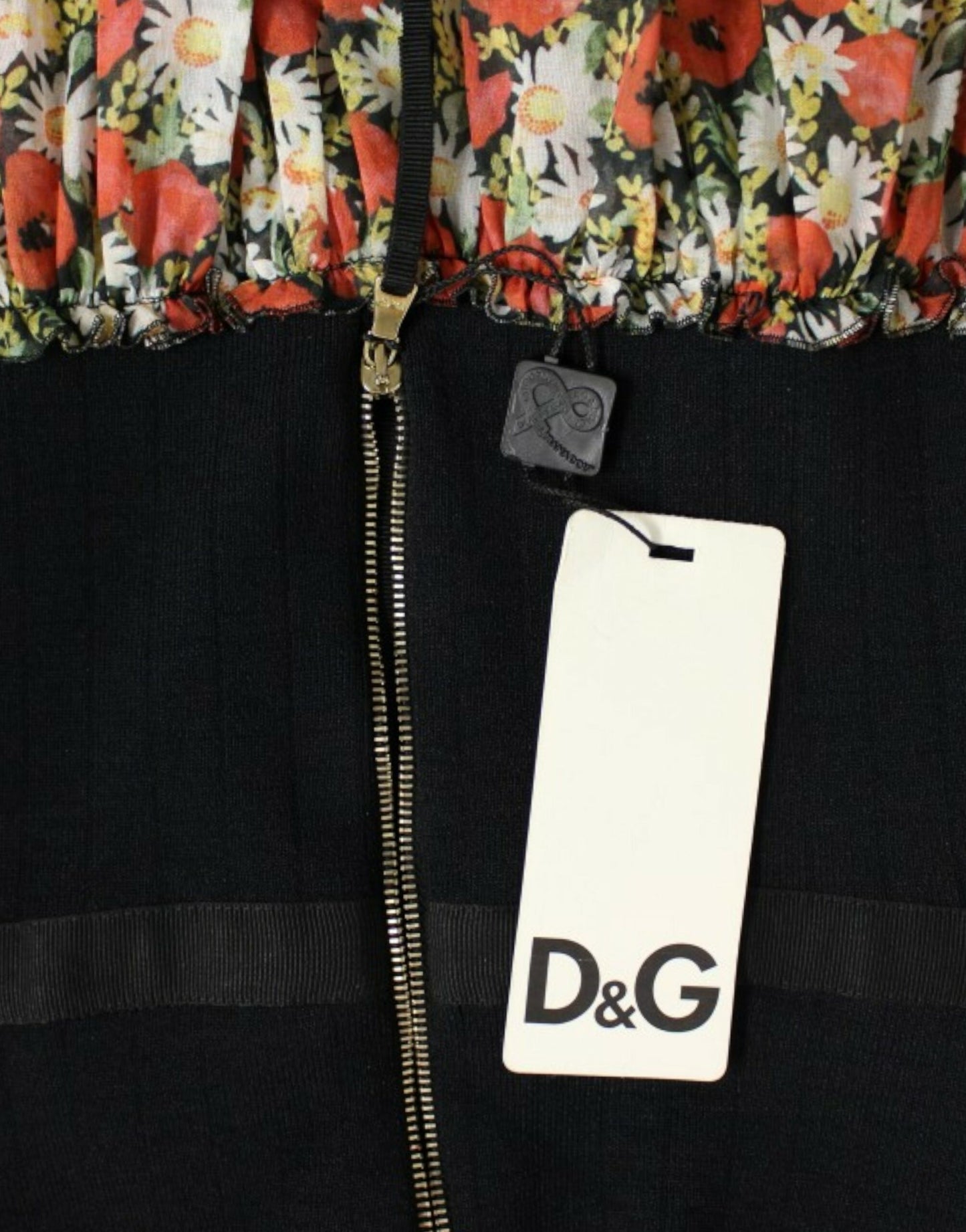 Robe à fines bretelles Dolce & Gabbana multicolore à motif floral et coupe bulle