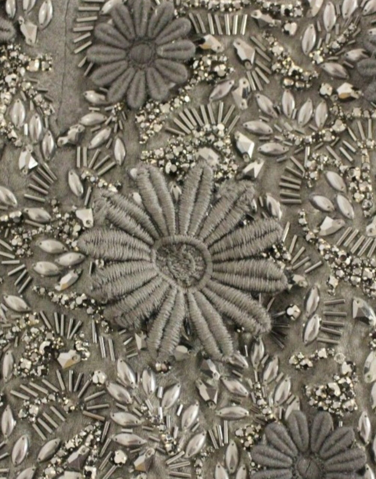 Robe noire Dolce & Gabbana à imprimé floral incrustée de cristaux