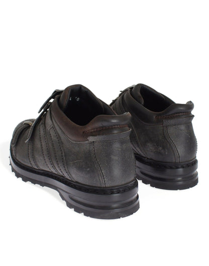 Chaussures bottines Dolce & Gabbana en cuir gris à bride cheville