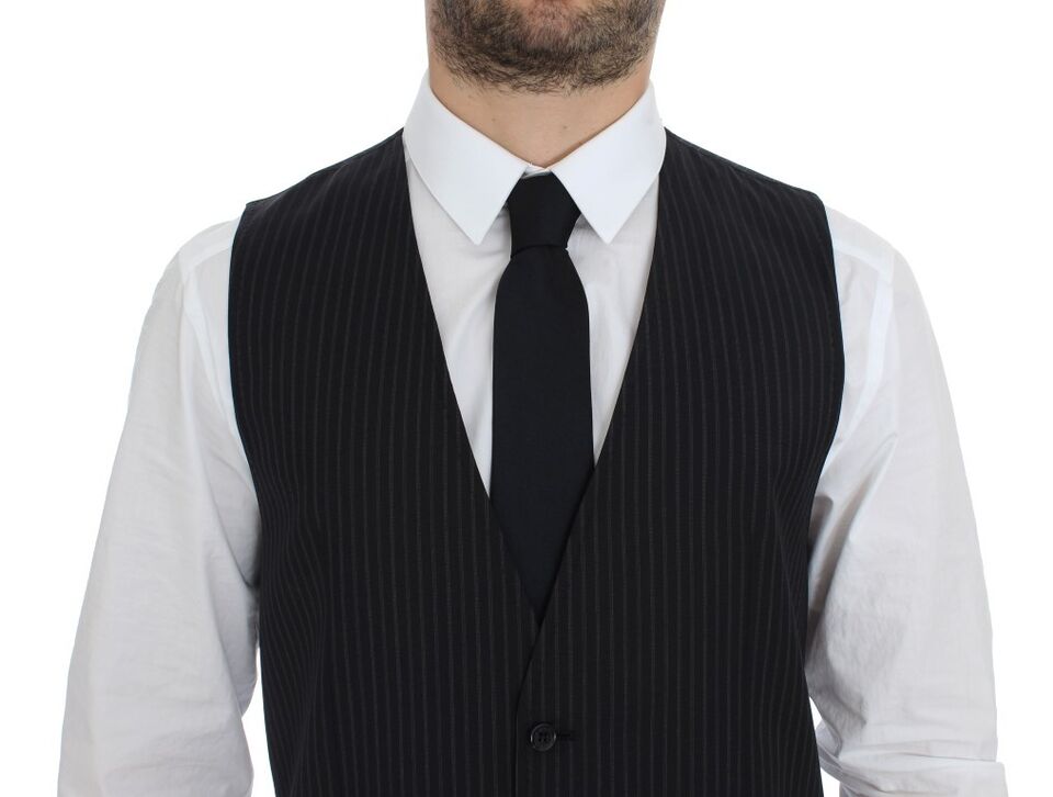 Gilet de costume Dolce & Gabbana gris extensible