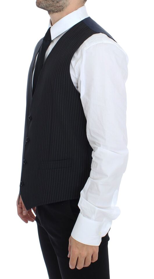 Gilet de costume Dolce & Gabbana gris extensible