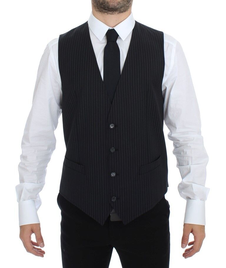 Gilet de costume Dolce & Gabbana gris extensible