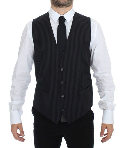 Gilet de costume Dolce & Gabbana gris extensible