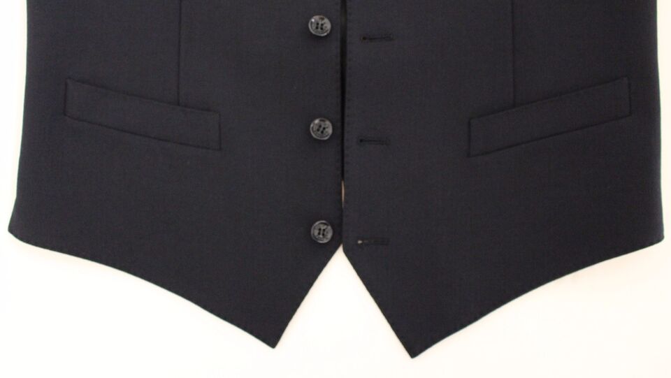 Gilet de costume Dolce & Gabbana en laine bleue