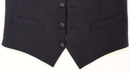 Gilet de costume Dolce & Gabbana en laine bleue