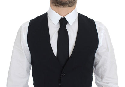 Gilet de costume Dolce & Gabbana en laine bleue