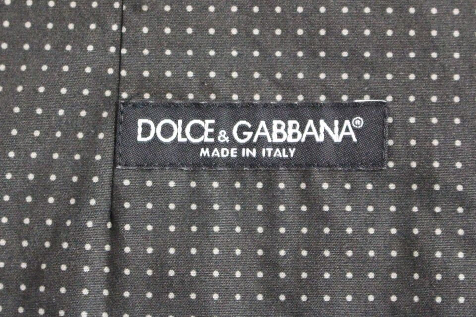 Dolce & Gabbana Gilet gris à pois