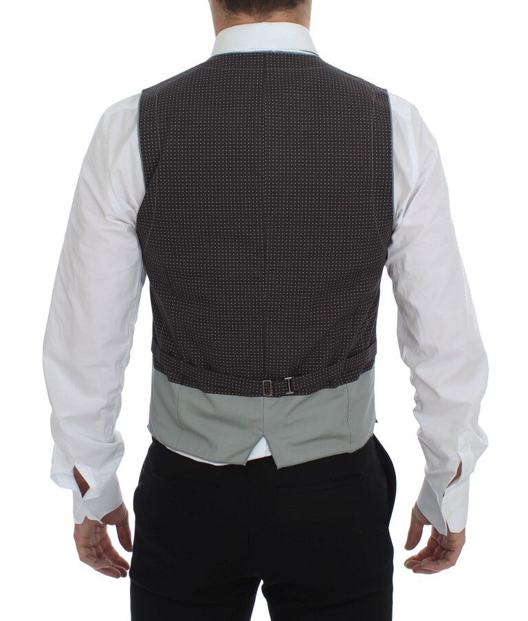 Dolce & Gabbana Gilet gris à pois