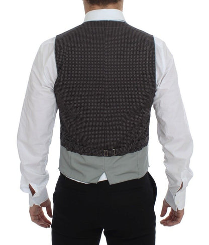 Dolce & Gabbana Gilet gris à pois