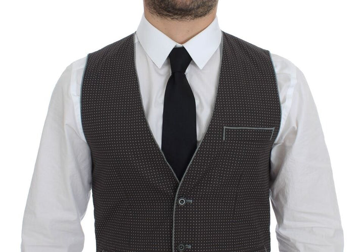 Dolce & Gabbana Gilet gris à pois