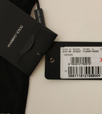 Gilet Veste Costume en Laine Noire Dolce & Gabbana