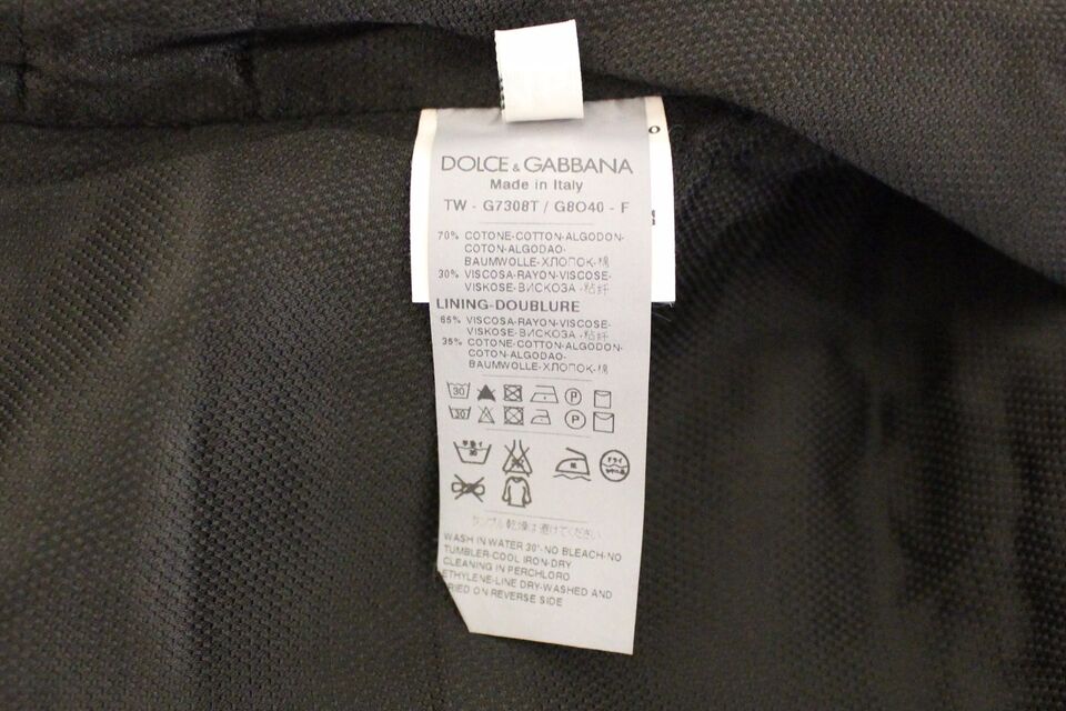 Dolce & Gabbana Gilet Robe en Coton Mélangé Noir