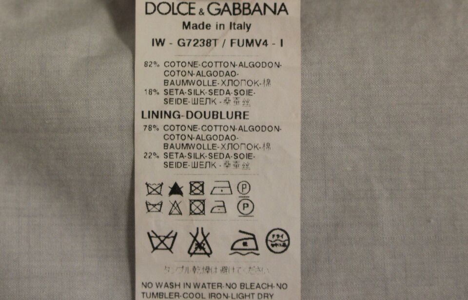Dolce & Gabbana Gilet Habillé Beige en Soie Mélangée