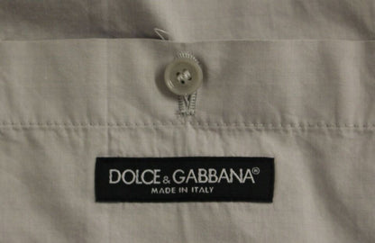 Dolce & Gabbana Gilet Habillé Beige en Soie Mélangée