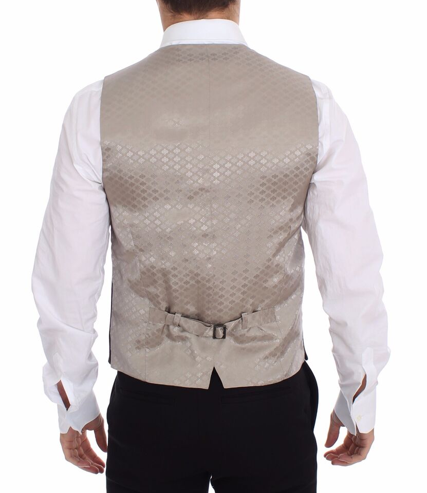 Dolce & Gabbana Blazer Veste Gilet Robe en Coton Noir
