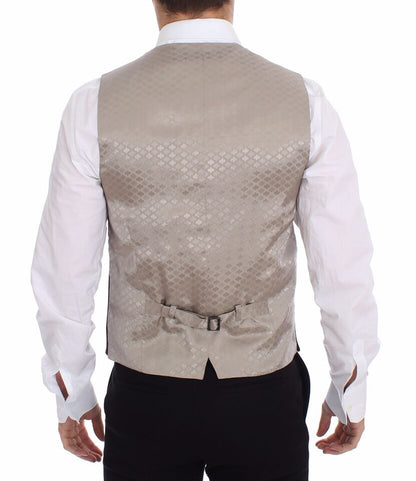 Dolce & Gabbana Blazer Veste Gilet Robe en Coton Noir