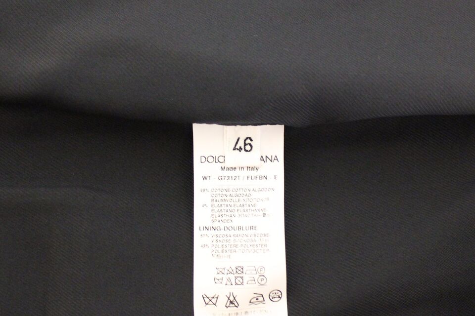 Veston blazer Dolce & Gabbana en coton bleu extensible