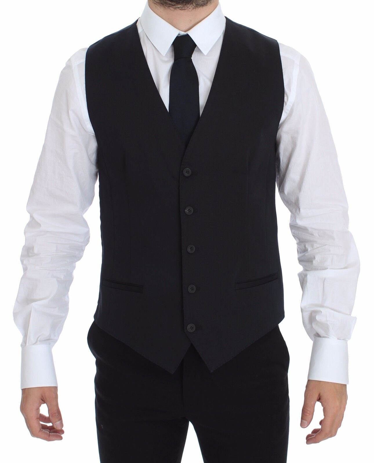 Veston blazer Dolce & Gabbana en coton bleu extensible
