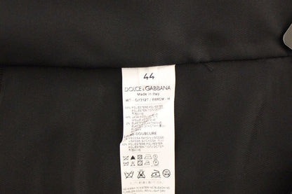 Dolce & Gabbana Blazer Gilet Robe Extensible en Laine Grise