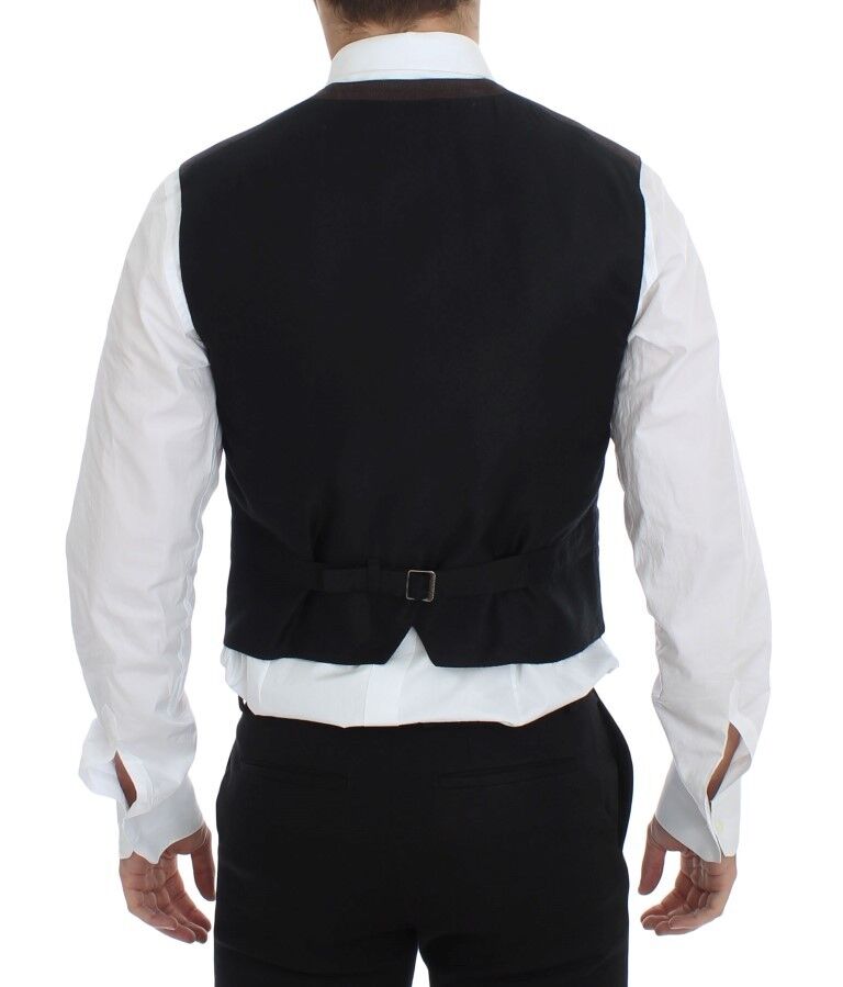 Gilet Dolce & Gabbana marron en coton mélangé