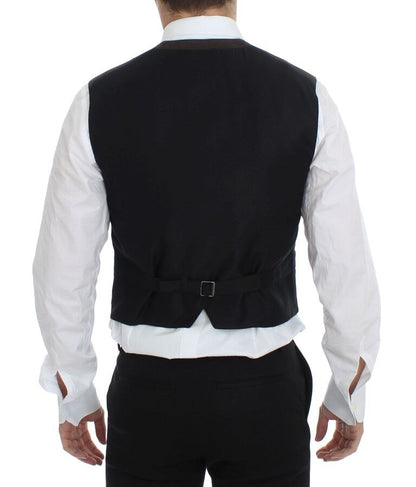 Gilet Dolce & Gabbana marron en coton mélangé