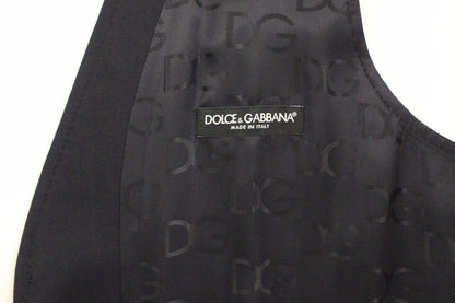 Gilet-blazer Dolce & Gabbana en coton stretch bleu