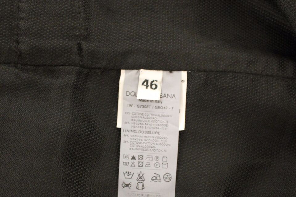 Gilet blazer robe en coton et viscose noir Dolce & Gabbana