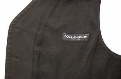 Gilet blazer robe en coton et viscose noir Dolce & Gabbana