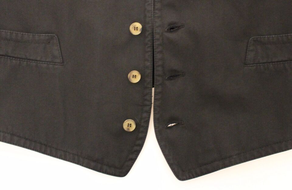 Gilet blazer robe en coton et viscose noir Dolce & Gabbana